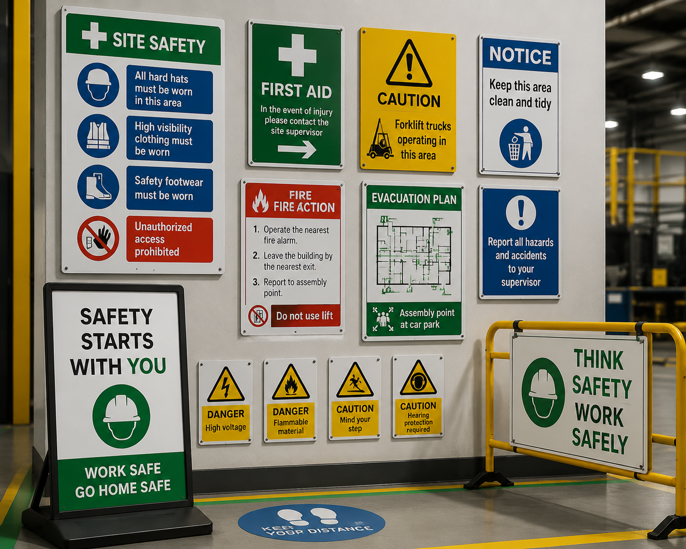 Safety and compliance signage