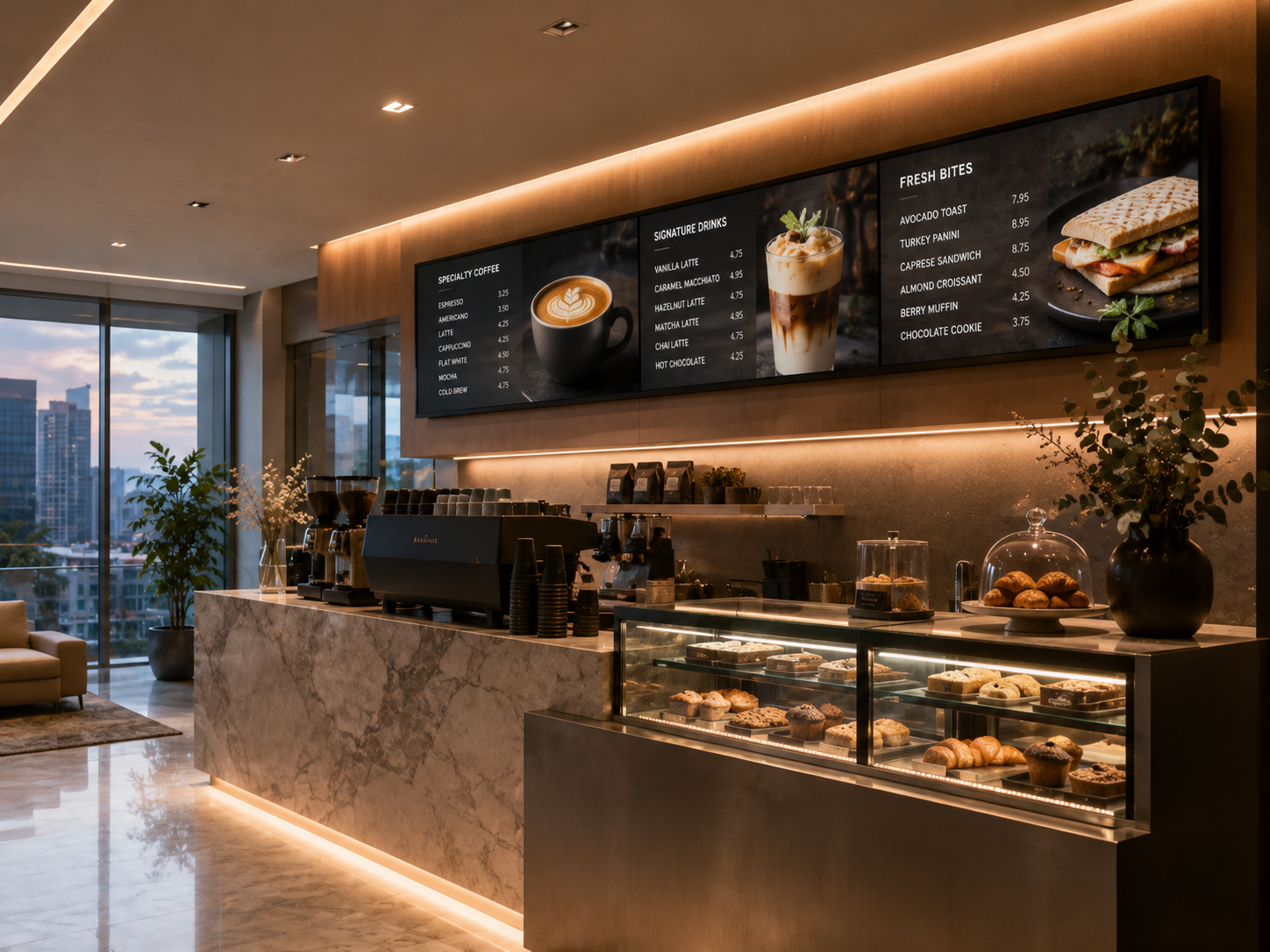Digital menu board