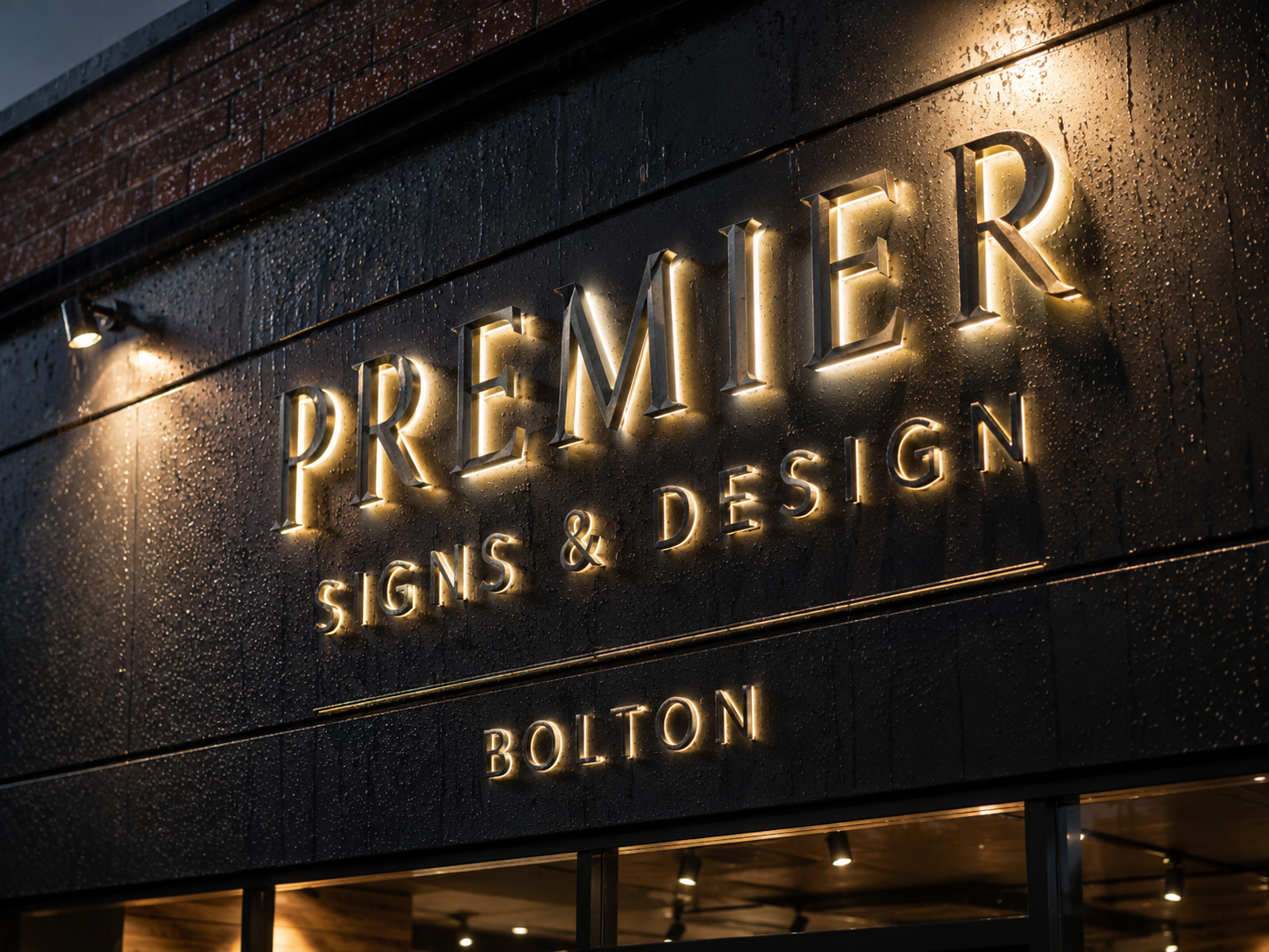 Shop front signage
