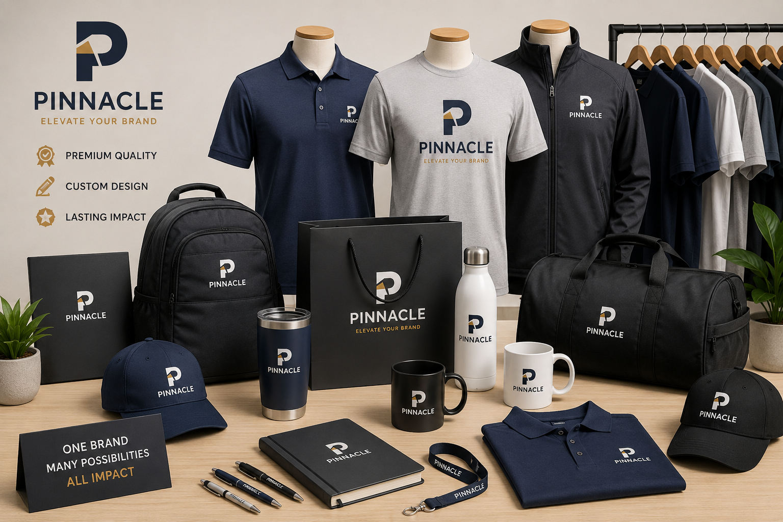 Branded merchandise display