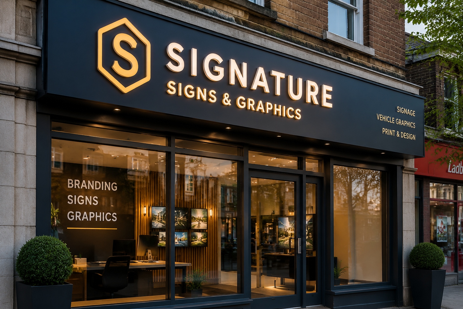 Shop front signage 3