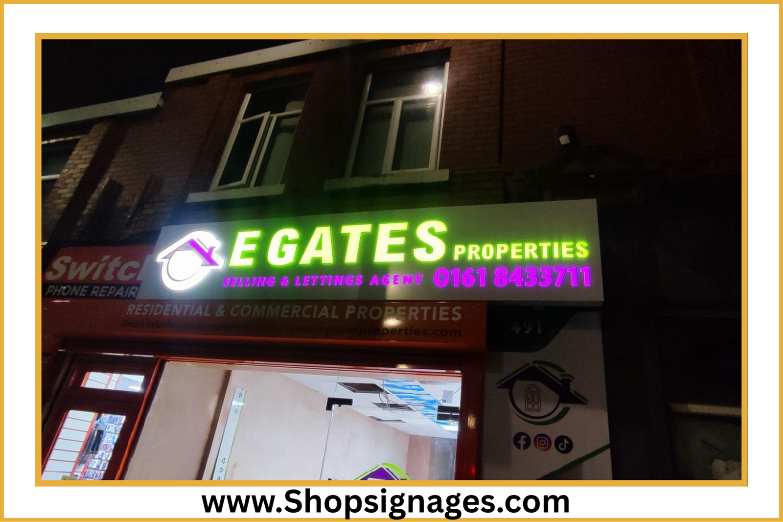 Shop front signage 4