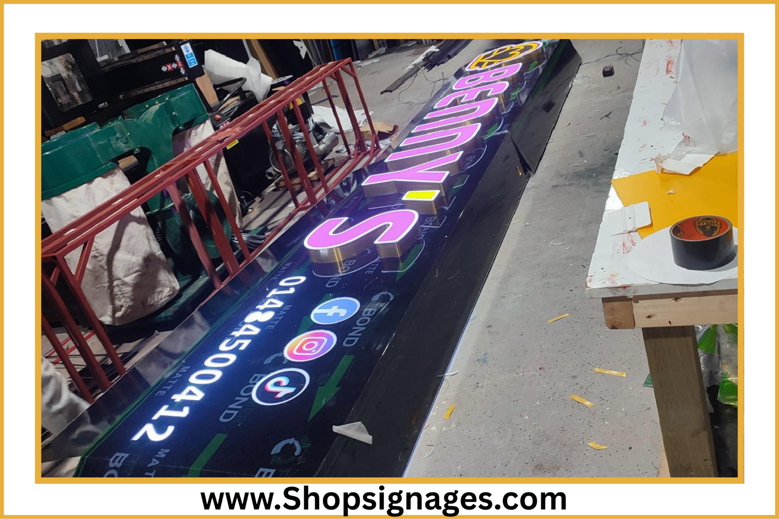 Shop front signs