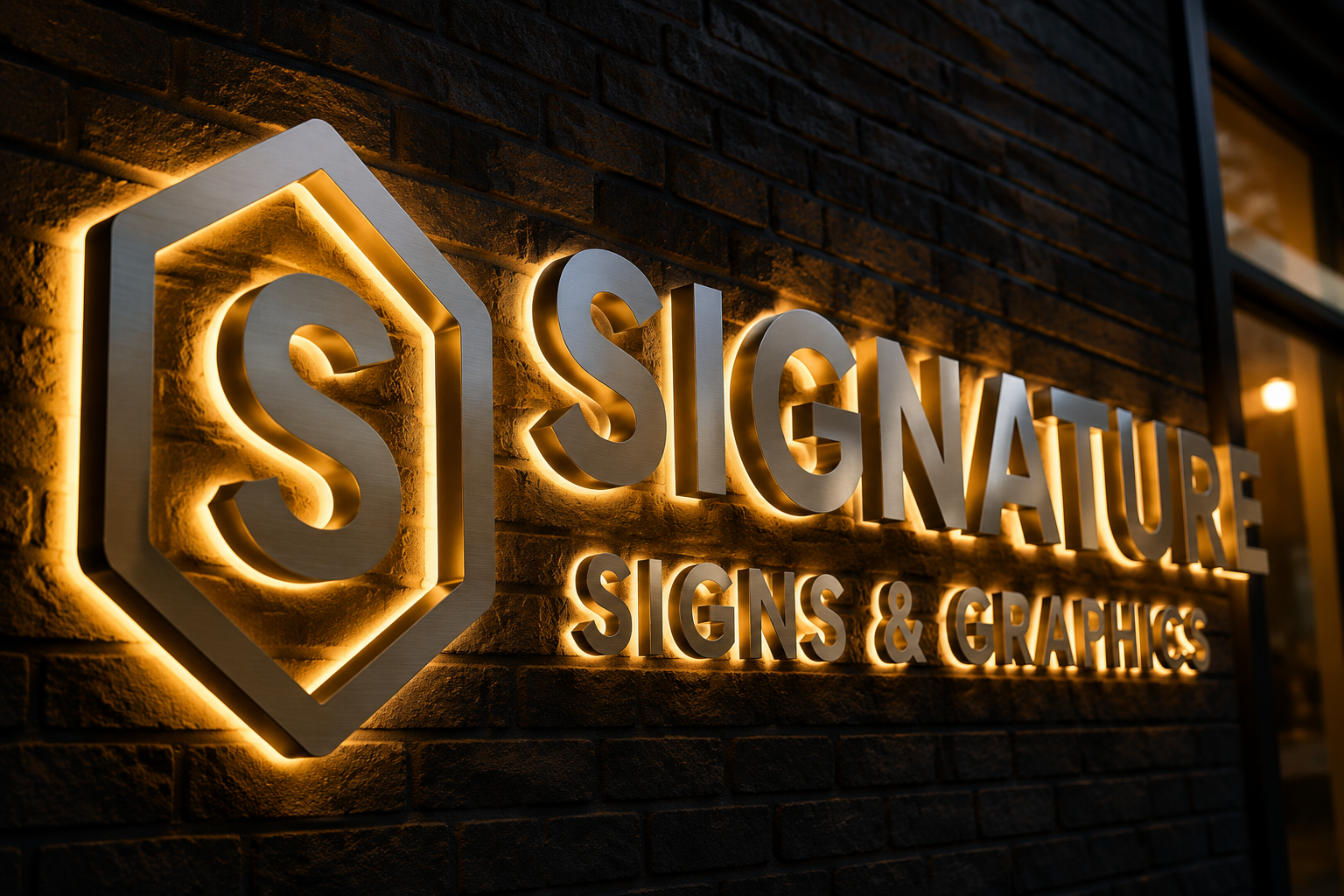 LED illuminated sign 2