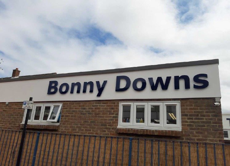 Bonny Downs exterior building signage
