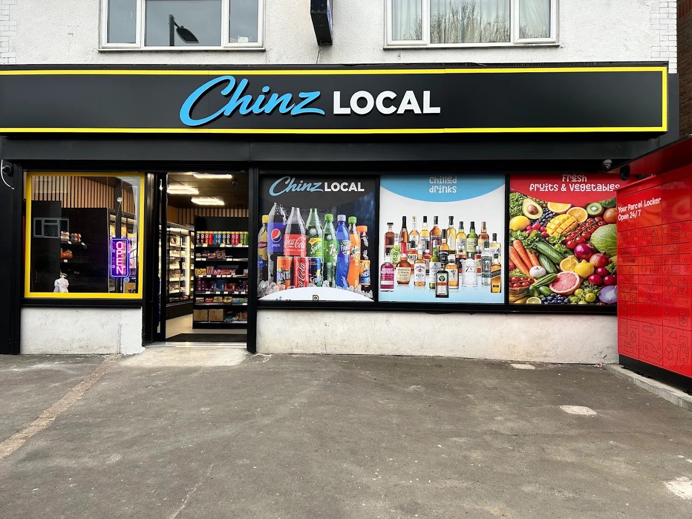 Shop front signage installation Bolton Chinz Local