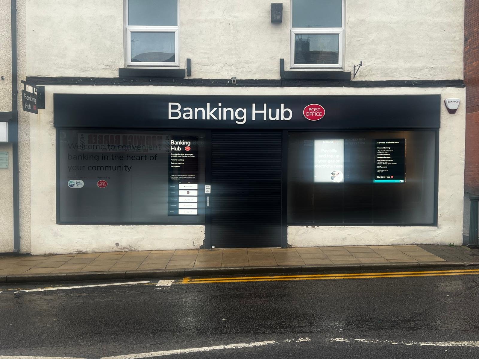 Banking Hub Post Office fascia signage